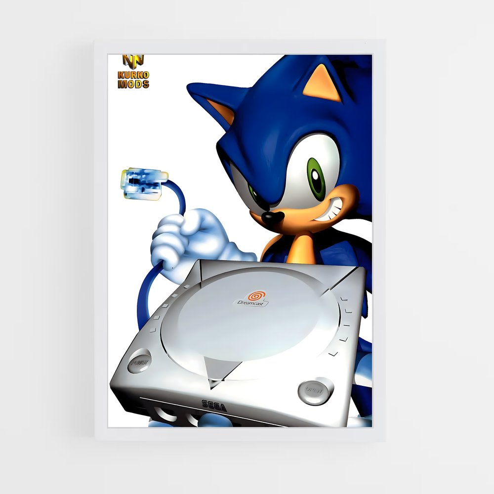 Poster Sonic the Hedgehog Fan Art – affiche Consoles (vue 3)